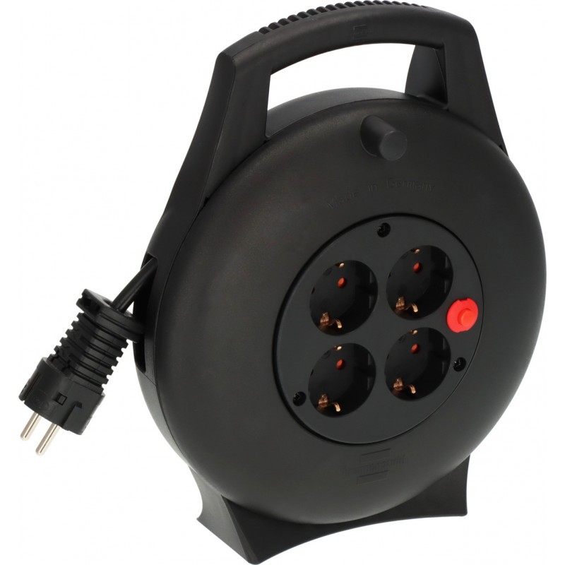 Brennenstuhl 1093900, 10 m, Intérieure, IP20, Résistant aux impacts, Protection contre la surchauffe, Plastique, Polyvinyl chloride , Noir