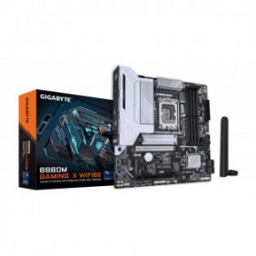 Gigabyte B860M GAMING X WIFI6E Carte mère - Processeurs Intel Core Ultra, VRM 8+1+2+2 phases, jusqu'à 9200MHz DDR5, 1xPCIe 5.0 + 1xPCIe 4.0 M.2, LAN 2,5 GbE, WIFI 6E, USB 4, Intel, LGA 1851 Socket V1, Intel Core Ultra série 1, Intel Core Ultra Series