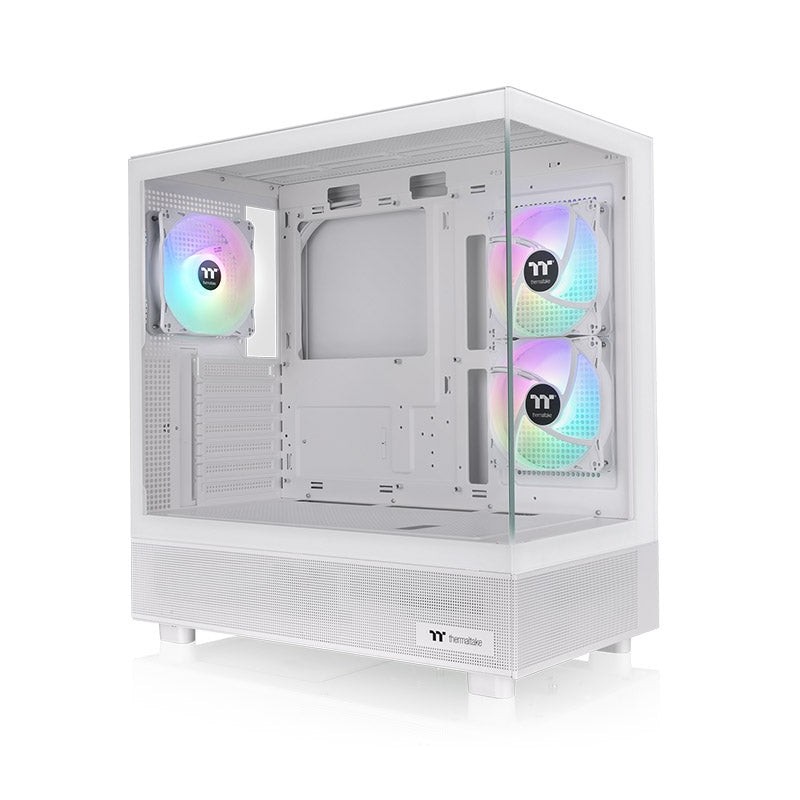 Thermaltake View 270 Plus TG ARGB Snow, Midi Tower, PC, Blanc, ATX, EATX, micro ATX, Mini-ITX, SPCC, Verre trempé, Gaming