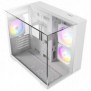 Antec CX600M Trio ARGB White, Mini Tower, PC, Transparent, Blanc, ITX, Micro-ITX, Verre, Acier, Verre trempé, Jouer