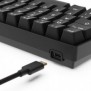Sharkoon 100065630, 60%, Avec fil, USB, QWERTZ, LED RGB, Noir