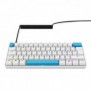 Sharkoon SGK50 S4, 60%, Avec fil, USB, QWERTZ, LED RGB, Blanc