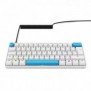 Sharkoon SGK50 S4, 60%, Avec fil, USB, QWERTZ, LED RGB, Blanc