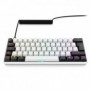 Sharkoon SGK50 S4, 60%, Avec fil, USB, QWERTZ, LED RGB, Blanc