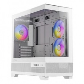 Antec CX500m ARGB, Mini Tower, PC, Blanc, ITX, micro ATX, Verre, Acier, 16,5 cm