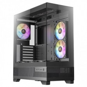 Antec CX700 ARGB, Midi Tower, PC, Noir, ATX, ITX, micro ATX, Verre, Acier, 16 cm