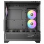 Antec CX700 ARGB, Midi Tower, PC, Noir, ATX, ITX, micro ATX, Verre, Acier, 16 cm