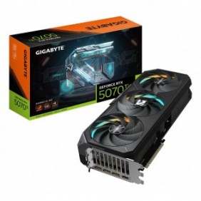 Gigabyte GeForce RTX 5070 Ti GAMING OC 16G Carte Graphique - 16 Go GDDR7, 256 bits, PCI-E 5.0, 2588 MHz Core Clock, 3 x DP 2.1a, 1 x HDMI 2.1b, NVIDIA DLSS 4, GV-N507TGAMING OC-16GD, GeForce RTX 5070 Ti, 16 Go, GDDR7, 256 bit, 7680 x 4320 pixels, PCI