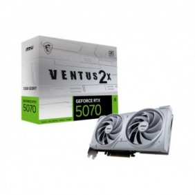MSI GeForce RTX5070 VENTUS 2X OC White, GeForce RTX 5070, 12 Go, GDDR7, 192 bit, 7680 x 4320 pixels, PCI Express 5.0