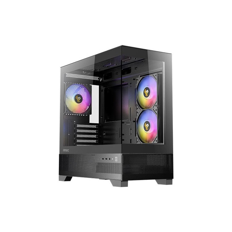 Antec CX500m ARGB, Mini Tower, PC, Noir, ITX, micro ATX, Verre, Acier, 16,5 cm