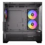 Antec CX500m ARGB, Mini Tower, PC, Noir, ITX, micro ATX, Verre, Acier, 16,5 cm