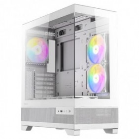 Antec CX700 ARGB, Midi Tower, PC, Blanc, ATX, ITX, micro ATX, Verre, Acier, 16 cm