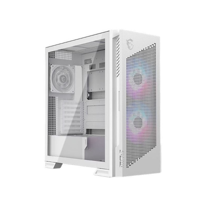 MSI MPG VELOX 300R AIRFLOW PZ, Midi Tower, PC, Blanc, ATX, EATX, micro ATX, Mini-ITX, Gaming, 16,5 cm
