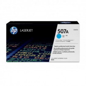 HP 507A toner LaserJet cyan authentique, 5000 pages, 6000 pages, Cyan, 1 pièce