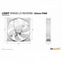 Be Quiet! Light Wings LX 120 mm PWM Reverse White | Ventilateur PC ARGB reverse blanc, Ventilateur, 12 cm, 1500 trmin, 83 m³h, Blanc