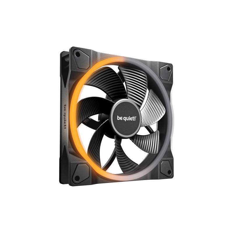 Be Quiet! Light Wings 140 mm PWM Reverse Black | Ventilateur PC ARGB reverse noir, Ventilateur, 14 cm, 1300 trmin, 87,3 m³h, Noir