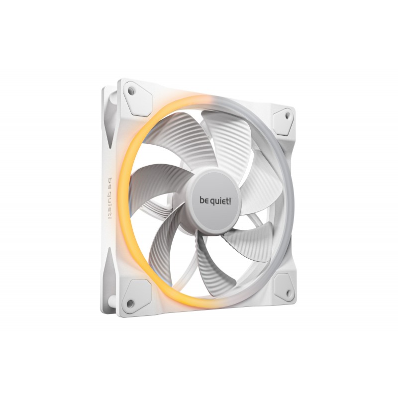 Be Quiet! Light Wings 140 mm PWM Reverse White | Ventilateur PC ARGB reverse blanc, Ventilateur, 14 cm, 1300 trmin, 87,3 m³h, Blanc