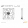 Be Quiet! Light Wings 140 mm PWM Reverse White | Ventilateur PC ARGB reverse blanc, Ventilateur, 14 cm, 1300 trmin, 87,3 m³h, Blanc
