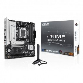 ASUS PRIME B850M-A WIFI, AMD, Emplacement AM5, AMD Ryzen 7000 Series, AMD Ryzen 8000 Series, AMD Ryzen 9000 Series, DDR5-SDRAM, 256 Go, DIMM
