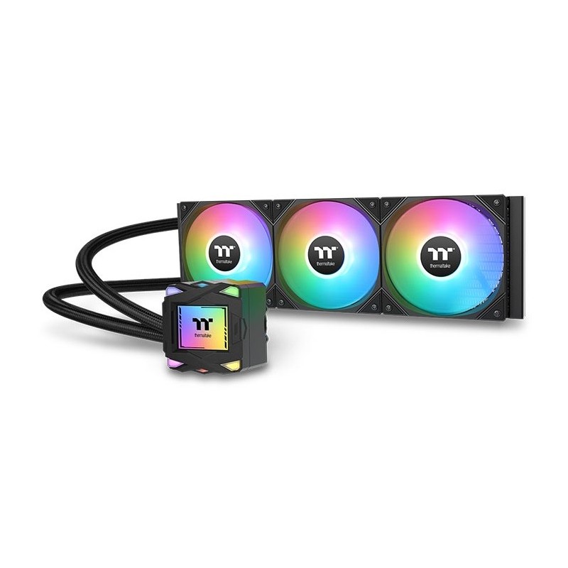 Thermaltake LA360 ARGB, Kit de refroidissement du liquide, 12 cm, 600 trmin, 2500 trmin, Noir