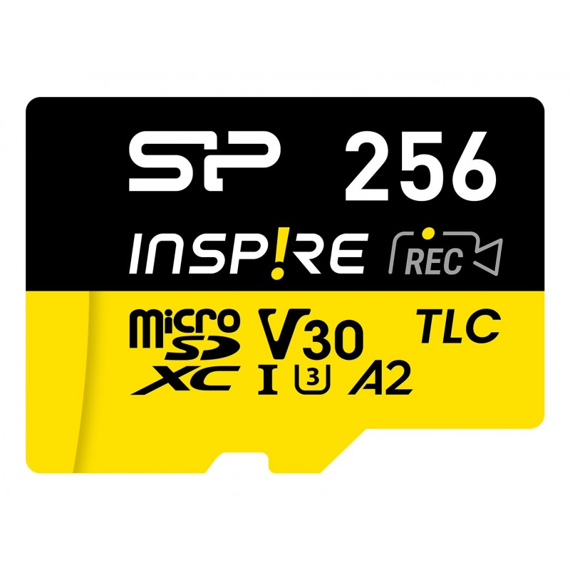 Silicon Power Inspire, 256 Go, MicroSDXC, Classe 10, UHS-I, 170 Mos, 150 Mos