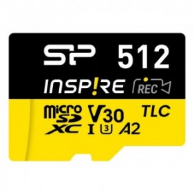 Silicon Power Inspire, 512 Go, MicroSDXC, Classe 10, UHS-I, 170 Mos, 150 Mos