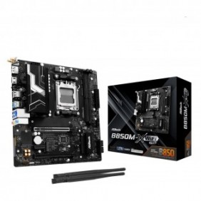 ASRock B850M-X WiFi R2.0, AMD, Emplacement AM5, AMD Ryzen 7000 Series, AMD Ryzen 8000 Series, AMD Ryzen 9000 Series, DDR5-SDRAM, 128 Go, DIMM