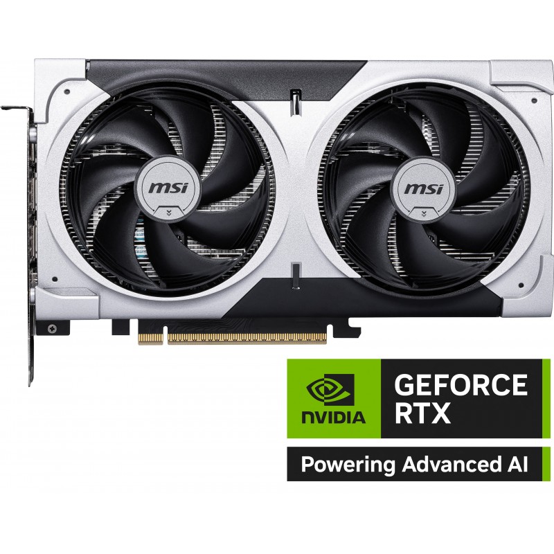 MSI GeForce RTX 5060 TI 8G VENTUS 2X OC PLUS, GeForce RTX 5060 Ti, 8 Go, GDDR7, 128 bit, 7680 x 4320 pixels, PCI Express x16 5.0
