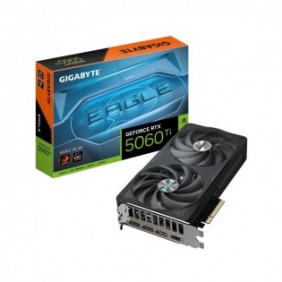 Gigabyte GeForce RTX 5060 Ti EAGLE OC 8G Carte Graphique – 8 Go GDDR7, 128 bits, PCI-E 5.0, 2617 MHz Fréquence du processeur, 3 x DisplayPort, 1 x HDMI, GV-N506TEAGLE OC-8GD, GeForce RTX 5060 Ti, 8 Go, GDDR7, 128 bit, 7680 x 4320 pixels, PCI Express x8