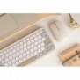 ASUS Marshmallow Keyboard KW100, 75%, Sans fil, Bluetooth, Commutateur de touche « ciseaux », QWERTZ, Beige, Gris, Blanc