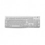 Logitech Keyboard K120 for Business, Taille réelle 100 %, Avec fil, USB, QWERTZ, Blanc