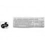 Logitech Keyboard K120 for Business, Taille réelle 100 %, Avec fil, USB, QWERTZ, Blanc
