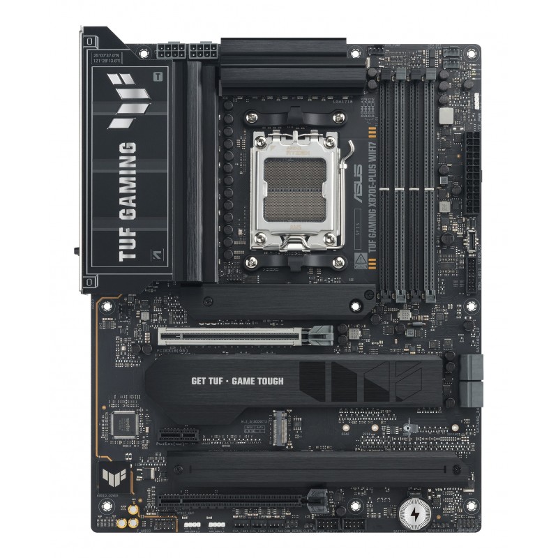 ASUS TUF GAMING X870E-PLUS WIFI7, AMD, Emplacement AM5, AMD Ryzen 7000 Series, AMD Ryzen 8000 Series, AMD Ryzen 9000 Series, Emplacement AM5, DDR5-SDRAM, 256 Go