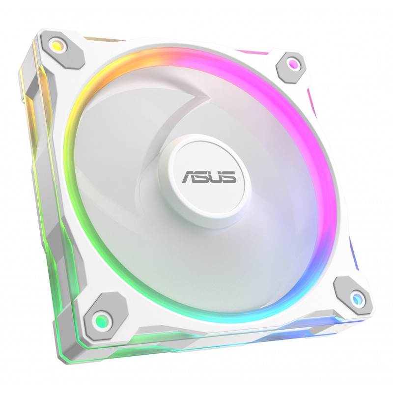 ASUS Prime MR120 Fan ARGB Reverse White, Ventilateur, 12 cm, Blanc