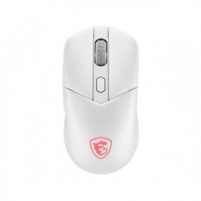 MSI Versa 300 Wireless, Droitier, Optique, RF Wireless + Bluetooth + USB Type-C, 8000 DPI, Blanc