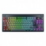 Cherry XTRFY MX 8.3 TKL Wireless, Avec fil &sans fil, USB + RF Wireless + Bluetooth, Clavier mécanique, QWERTZ, LED RGB, Gris