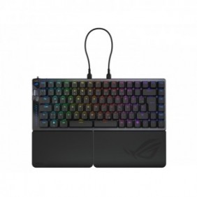 ASUS ROG Falcata, Avec fil &sans fil, USB + RF Wireless + Bluetooth, Magnetic-mechanical key switch, QWERTZ, LED RGB, Noir