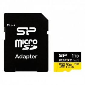 Silicon Power SP001TBSTXLA2V1NSP, 1 To, MicroSDXC, Classe 10, 3D TLC NAND, 170 Mos, 160 Mos