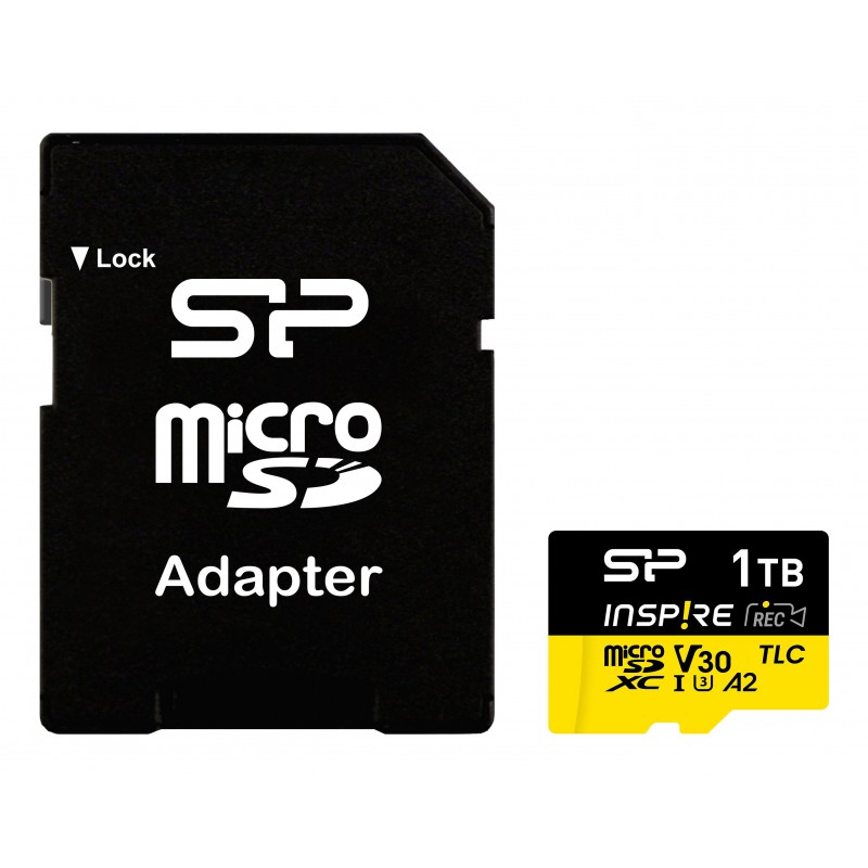 Silicon Power SP001TBSTXLA2V1NSP, 1 To, MicroSDXC, Classe 10, 3D TLC NAND, 170 Mos, 160 Mos
