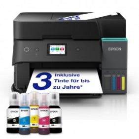Epson EcoTank ET-4950, Jet d'encre, Impression couleur, 4800 x 1200 DPI, A4, Impression directe, Noir