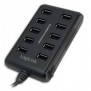 LogiLink USB 2.0 10-Port Hub with OnOff Switch, 480 Mbits, Statut, Windows 98SEME200XPVista20037, 290 g, 143 x 230 x 70 mm