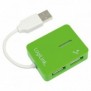 LogiLink USB 2.0 4-Port Hub, 480 Mbits, Vert, Windows 98SEME200XPVista20037, 450 g