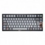 Cherry KW 300 MX, Avec fil &sans fil, USB + Bluetooth, Clavier mécanique, QWERTZ, LED, Noir, Cuivre, Gris