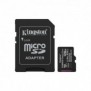 Kingston 128GB microSDXC Canvas Select Plus Gen3 150MBs A1 Adaptateur SD inclus, 128 Go, MicroSDXC, Classe 10, UHS-I, 150 Mos, Class 1