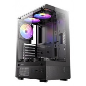 Antec VCX300 ARGB, Midi Tower, PC, Noir, ATX, ITX, micro ATX, Plastique, Acier, 16,5 cm