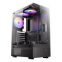 Antec VCX300 ARGB, Midi Tower, PC, Noir, ATX, ITX, micro ATX, Plastique, Acier, 16,5 cm