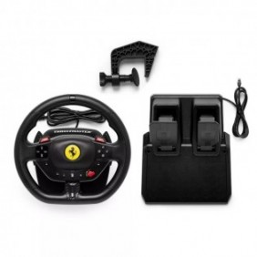 ThrustMaster T98-P FERRARI 296 GTB, Volant + pédales, PC, PlayStation 4, PlayStation 5, Touche Options, Noir, Forza Horizon 5 GRAN TURISMO™ 7 The Crew Motorfest EA SPORTS™ F1® 25 EA SPORTS™ WRC TEST..., 255 mm