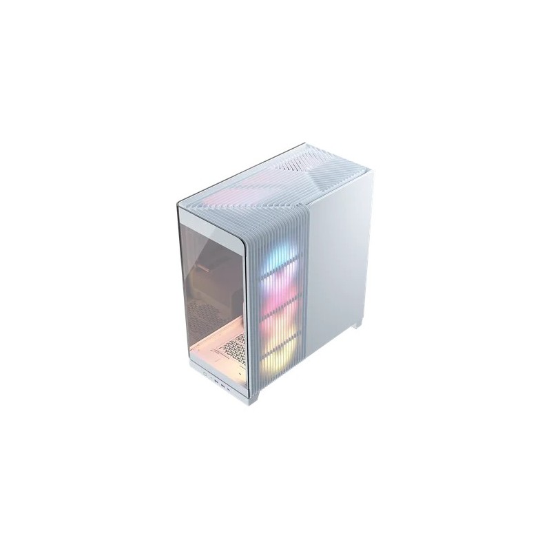 Corsair 4500X RS-R ARGB Tempered Glass Mid-Tower, White, Midi Tower, PC, Blanc, 18,5 cm, 25 cm, 3x 120 mm