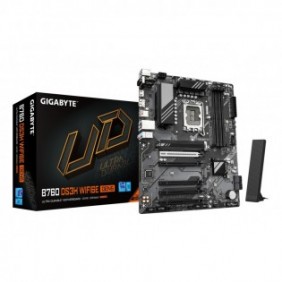 Gigabyte B760 DS3H WIFI6E GEN5 Carte Mère – Compatible avec processeurs Intel Core 14e génération, VRM numérique 8+2+1 phases, jusqu’à 5600 MHz DDR5, 2xPCIe 4.0 M.2, Wi-Fi 6E, LAN 1 GbE, USB 3.2 Gen 2x2, Intel, LGA 1700, Intel® Celeron®, Intel