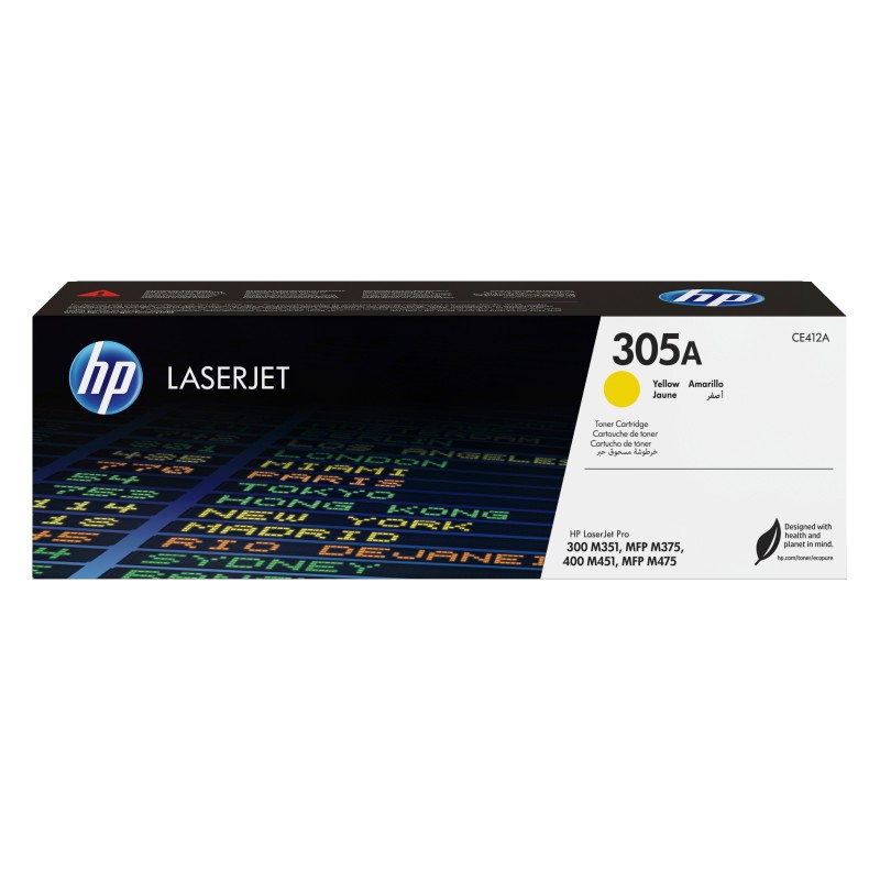 HP 305A toner LaserJet jaune authentique, 2600 pages, Jaune, 1 pièce